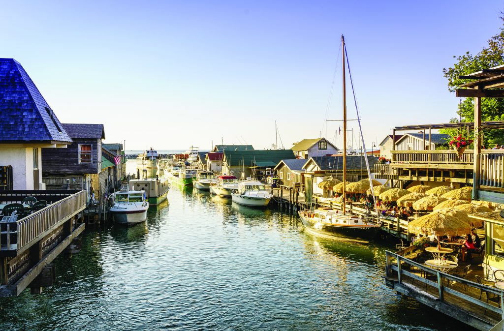 Fishtown docks in Leland, Michigan (ID 87650551 © Alexey Stiop | Dreamstime.com)